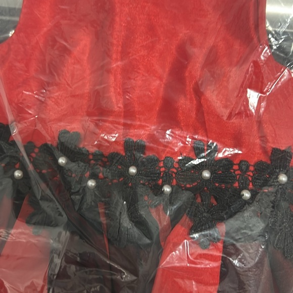 Girl 24 month Christmas plaid dress NWT crinoline tulle lined bloomers pearls - Picture 3 of 4